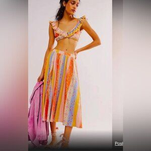 Free people “As it was” skirt co-ord set size S
